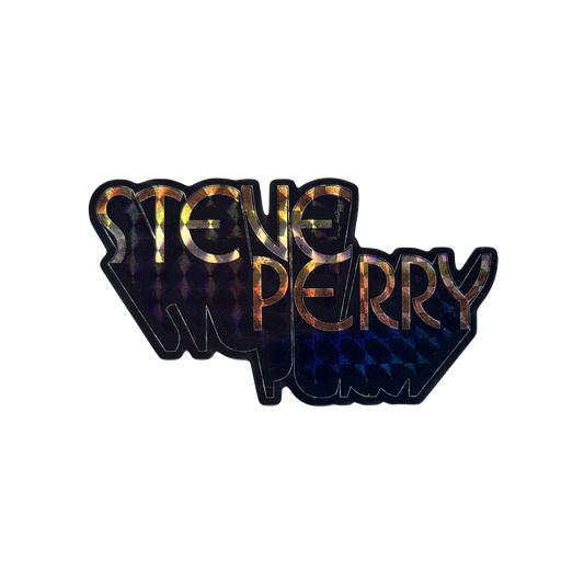 Steve Perry Vintage-Style Prismatic Die-Cut Sticker